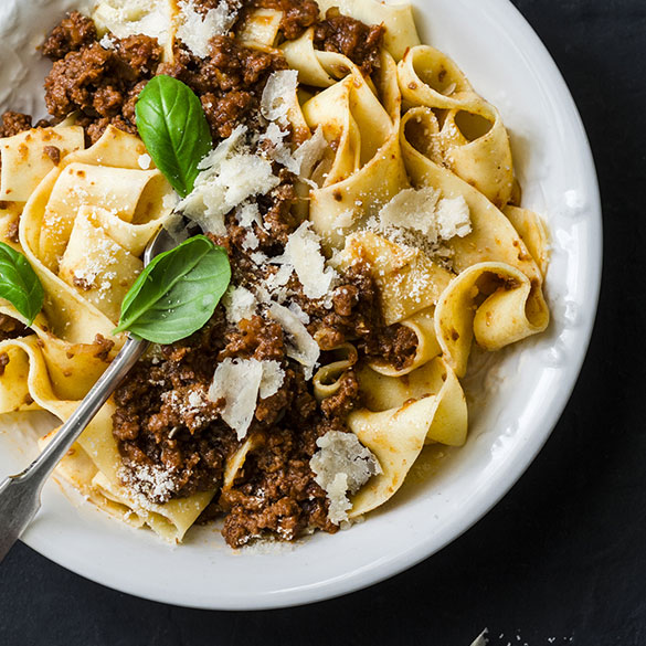 Pappardelle with Bolognese Sauce